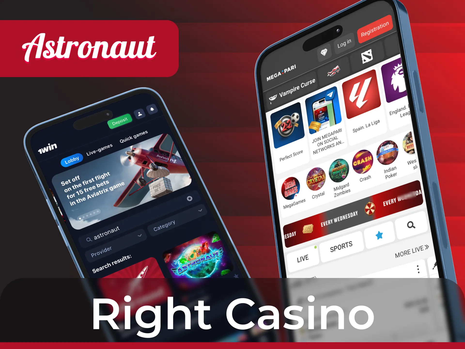 Find out how to choose the best casino to play Astronaut.