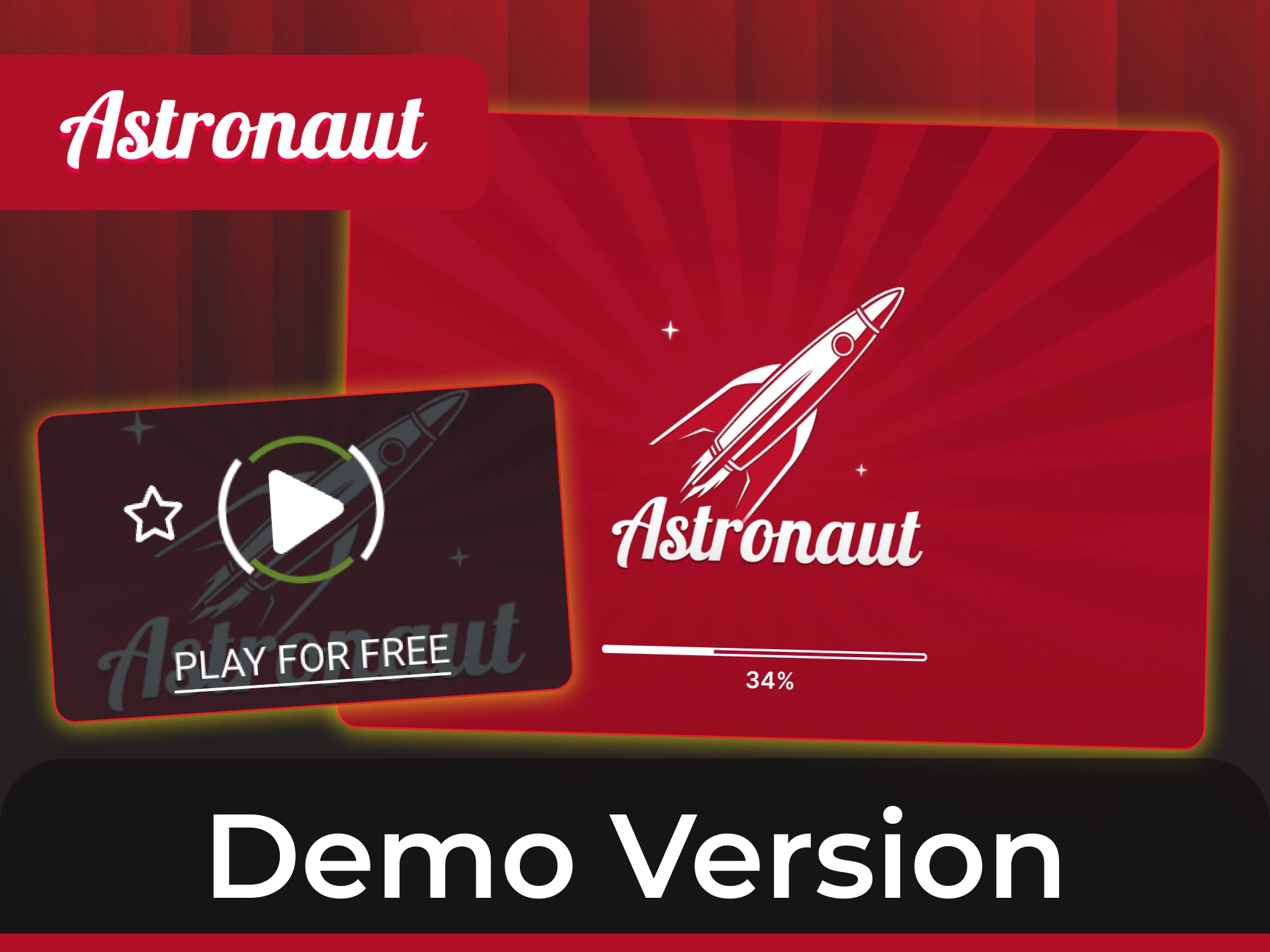 You can try the demo version of the Astronaut game at the online casino before playing for real.