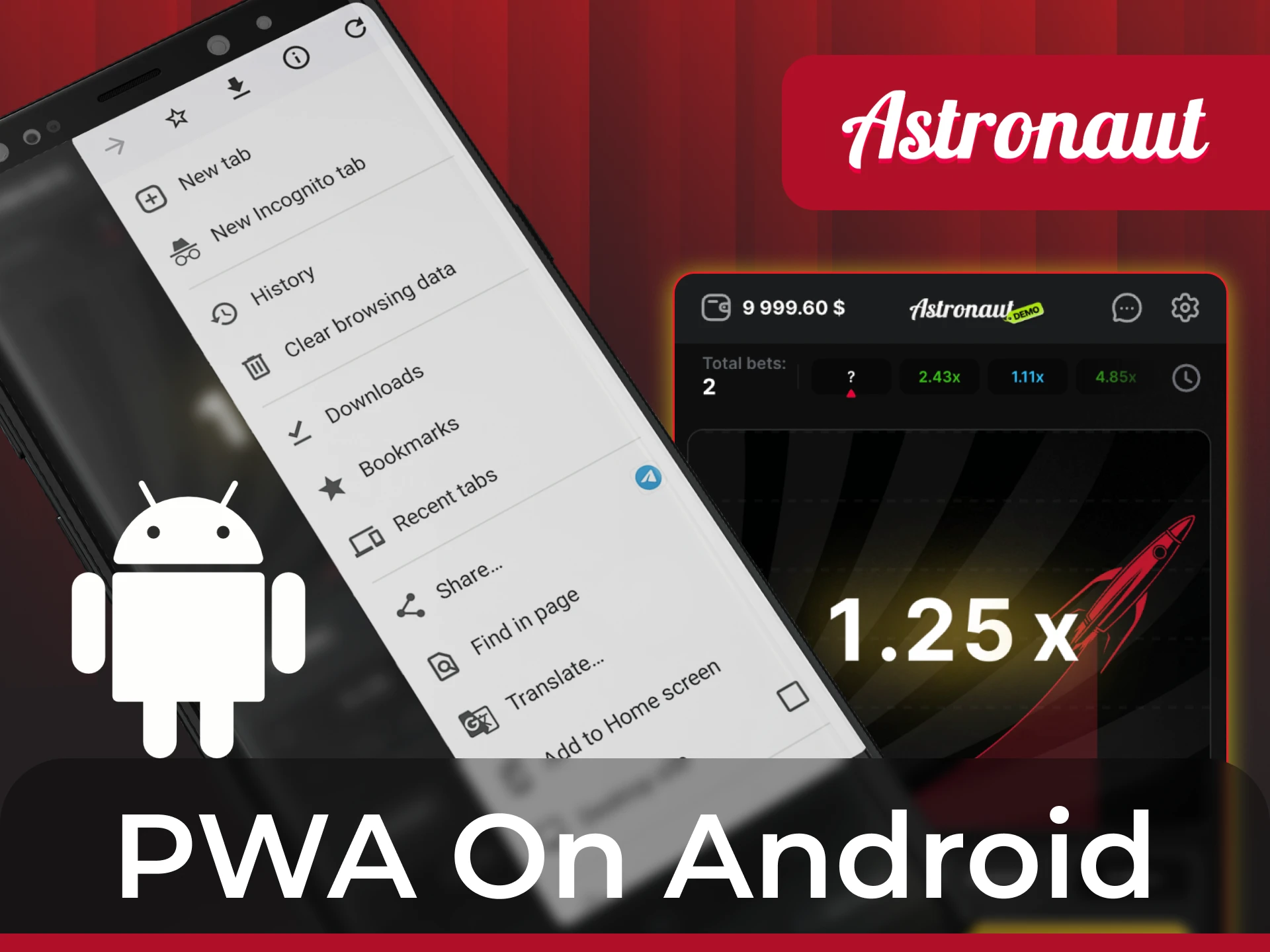 Play the Astronaut game on your Android phone.