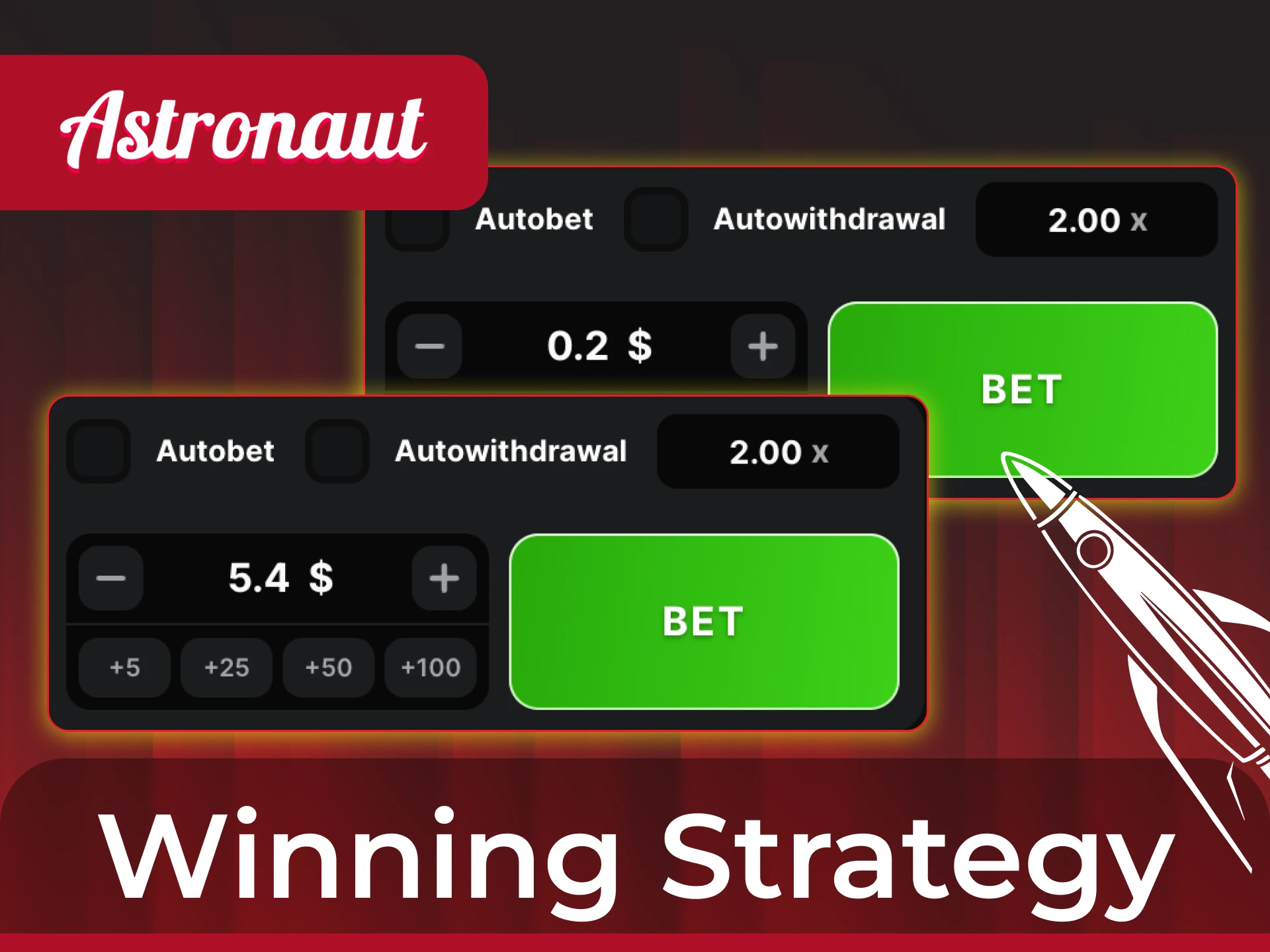 What strategy should I choose to play the Astronaut game.