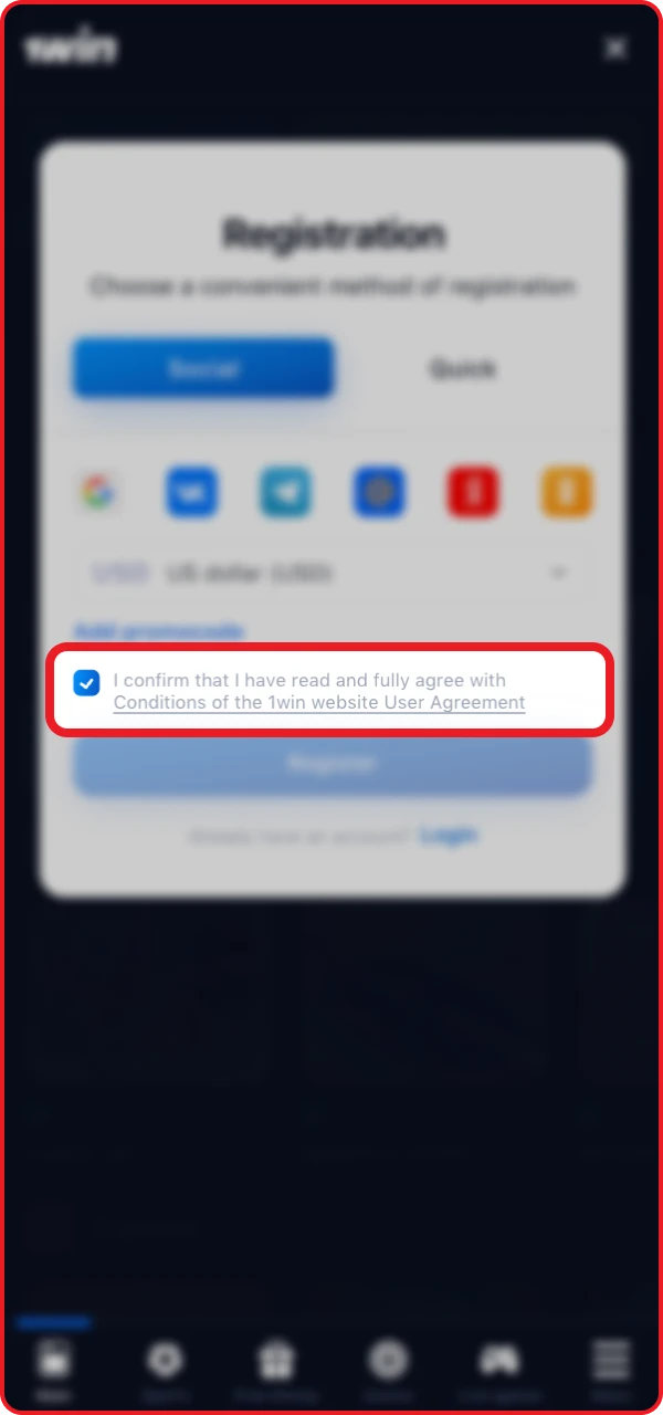 When registering at an online casino, you may be asked to confirm that you are over 18 years of age.