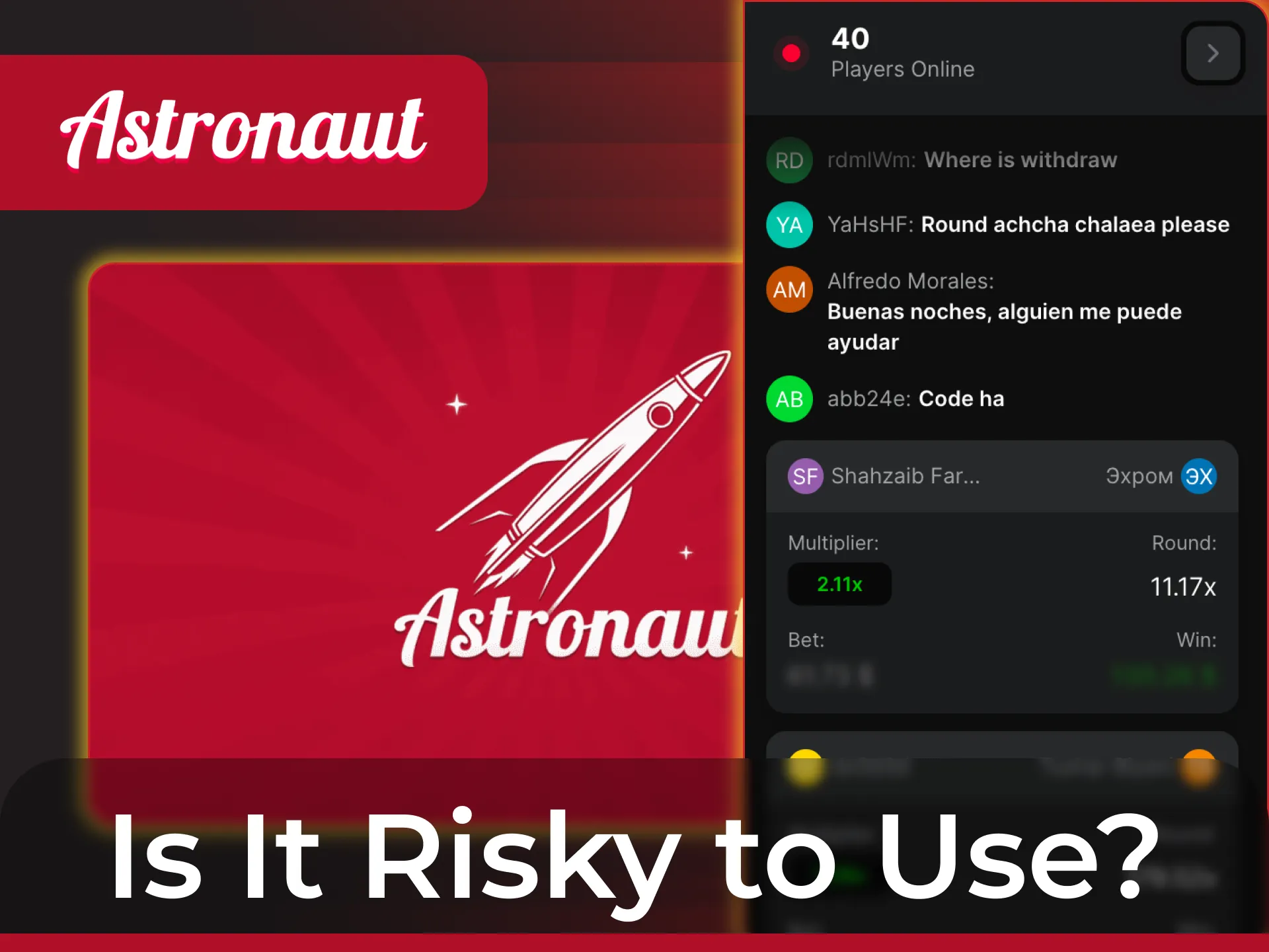 Evaluate if it is risky to use predictors in Astronaut before you bet.