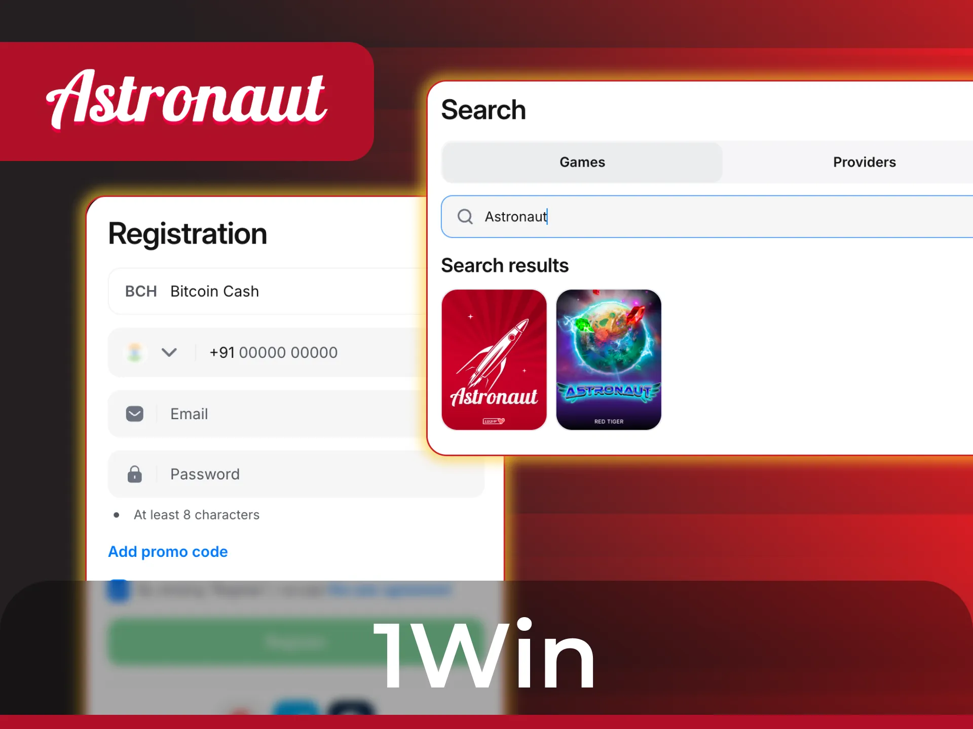 Register at 1Win to enjoy the Astronaut game on a trusted platform.