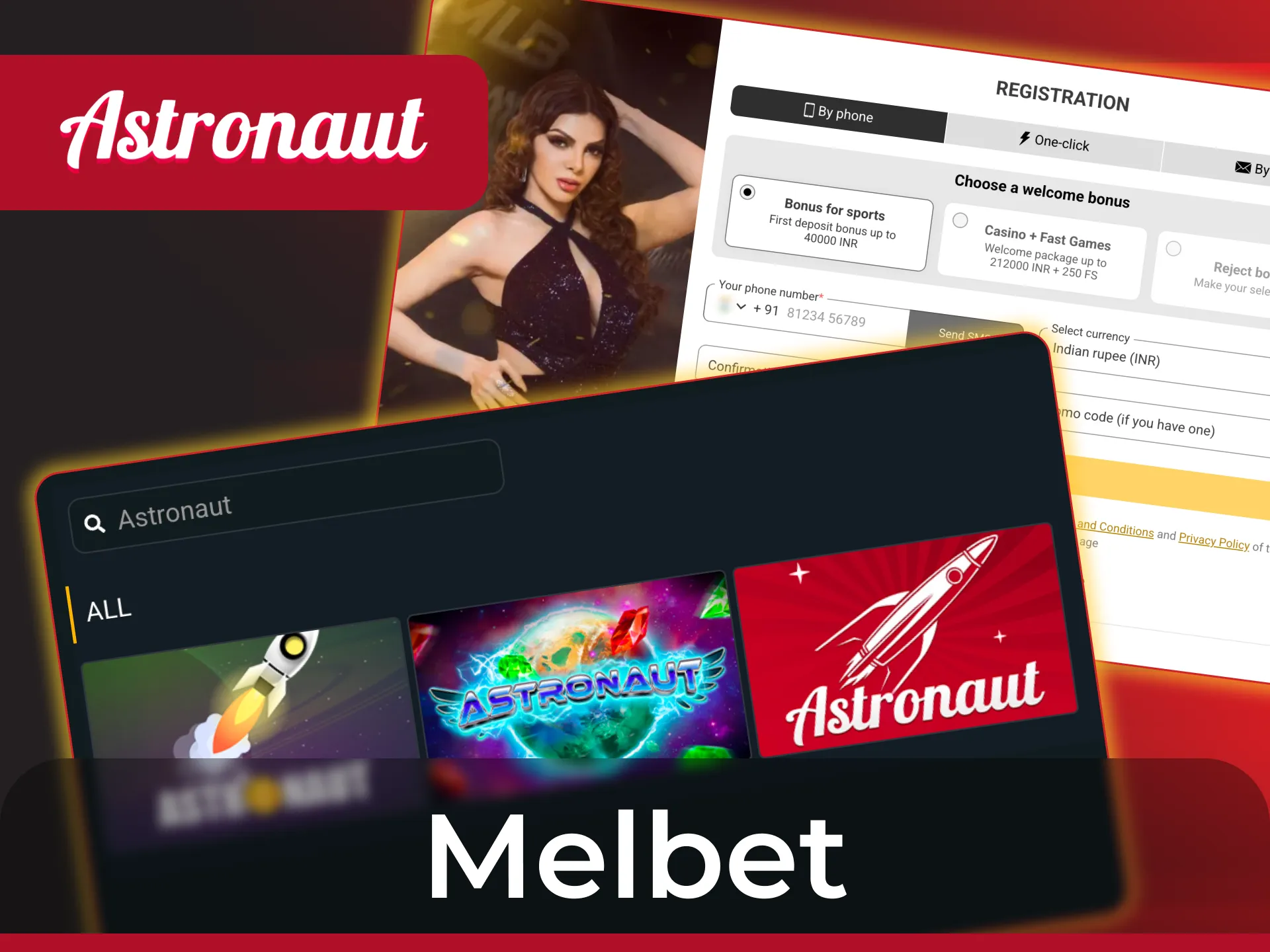 Join Melbet to play Astronaut and take advantage of exclusive player bonuses.