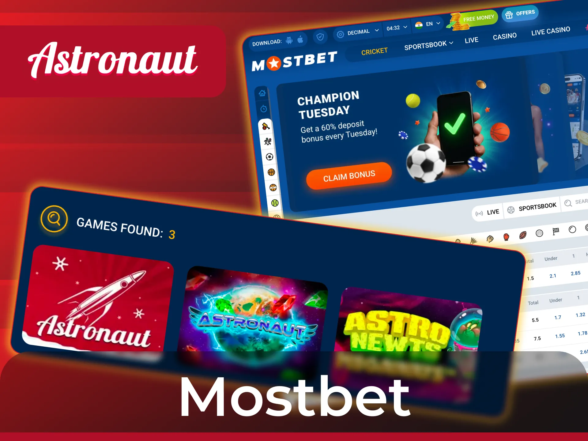 Boost your success with Astronaut signals available for the Mostbet platform.